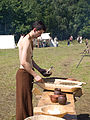 Čeština: Jídlo, rekonstrukce raně středověké bitvy Vikingů a Slovanů Rogar, Neveklov, Středočeský kraj, Česká republika English: Reconstrucion of Early Middle Ages Vikings and Slavic Rogar, Neveklov, Central Bohemian Region, Czech Republic