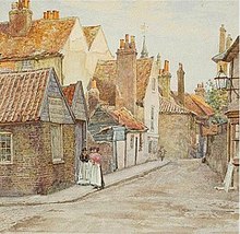 Watercolour A Vanished Corner of Old Chiswick, Thomas Matthews Rooke, 1896 Rooke-Chiswick.jpg