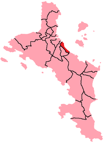 Harta provinciei Roche Caiman în cadrul Seychelles