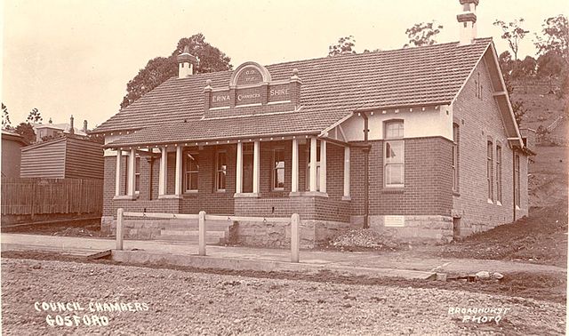 Erina Shire Chambers in Gosford, built 1912.