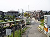 出口から見た駅前