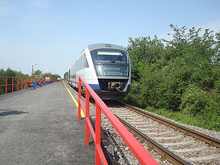 A Regio train at Balotesti station.