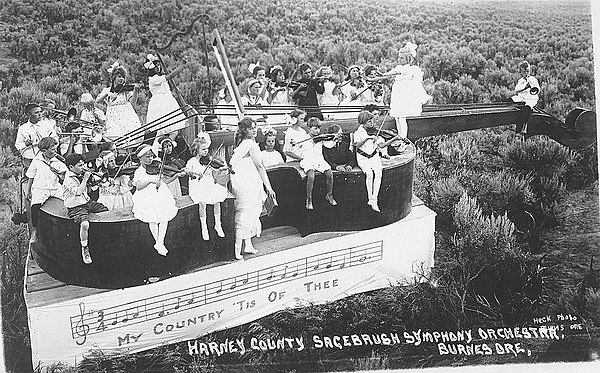 Sagebrush Symphony Orchestra in about 1915