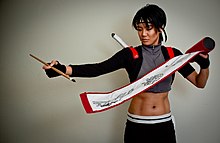 Cosplay of the Naruto character Sai Sai cosplay.jpg