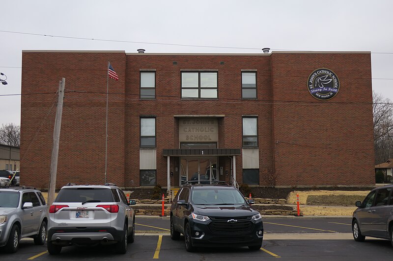 File:Saint John the Baptist Church (New Haven, Indiana) - St. John's Catholic School.jpg