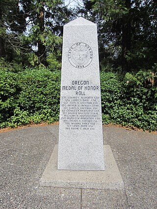 <span class="mw-page-title-main">Medal of Honor Monument</span> Monument in Salem, Oregon, U.S.