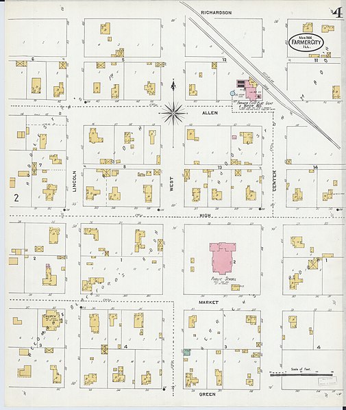 File:Sanborn Fire Insurance Map from Farmer City, De Witt County, Illinois. LOC sanborn01864 004-4.jpg