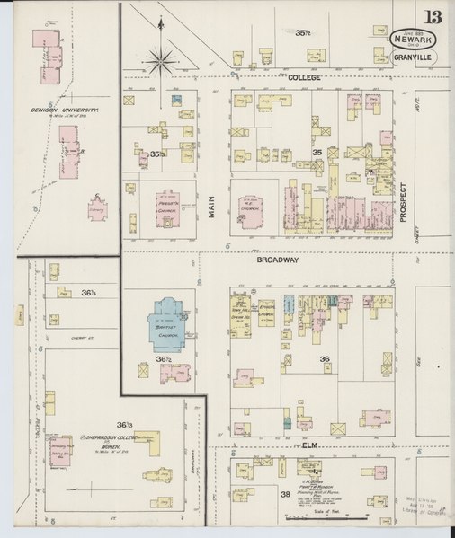 File:Sanborn Fire Insurance Map from Newark, Licking County, Ohio. LOC sanborn06820 002-13.tif