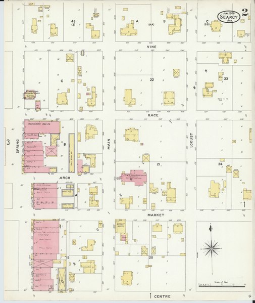 File:Sanborn Fire Insurance Map from Searcy, White County, Arkansas. LOC sanborn00341 005-2.tif