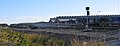 Sandgate railway overpass, with Kooragang bound coal train passing underneath