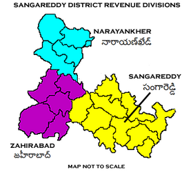 Sangareddy District Revenue divisions