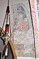 English: Gothic fresco (showing Saint Paul) of the 14th century on the south wall of the Gothic choir of the parish church the Assumption Deutsch: Gotisches Fresko (heiliger Paulus) des 14. Jh. an der Süd-Wand des gotischen Chorturms in der Pfarrkirche Mariä Himmelfahrt