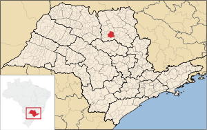 Localização de Jaboticabal em São Paulo