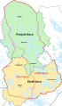 Savonija mūsdienu Somijas kartē