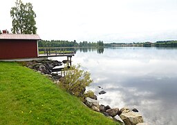 Sjön Saxen sedd från kursgården Saxenborg