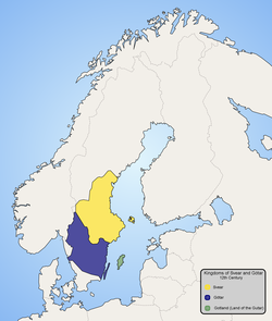 Götar: Etymologi, Götar och goter, Götar och svear