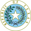 Texas Respublikasining muhri (ranglangan) .svg