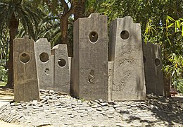 Homenaje a las Islas Canarias Pablo Serrano Parque García Sanabria 1973