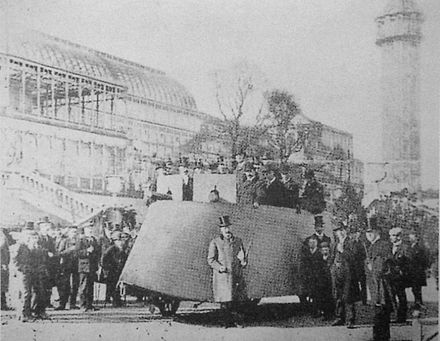 The Simms Motor War Car at the Crystal Palace, London, April 1902 Simms War Car at the Crystal Palace London April 1902.jpg