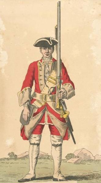 Soldier of 27th regiment, 1742