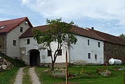 Čeština: Dům čp. 1 v obci Střítež v okrese Český Krumlov. English: House No 1 in the village of Střítež, Český Krumlov District, South Bohemian Region, Czech Republic.