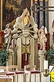 :Bilder aus dem Inneren der Kirche : Der Tabernakel mit 3 Statuen, Gesammtansicht