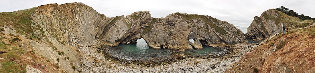 File:Stair Hole & the Lulworth Crumple, Lulworth Cove, UK - 180° Panorama.jpg