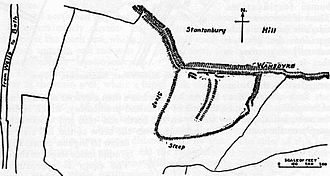 Plan of the camp Stantonbury Camp Somerset Map.jpg