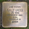 Stolperstein für Sally Baden