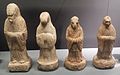 Stone funerary figurines of four of the twelve zodiac animals