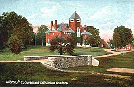 Sturtevant Hall, Hebron Academy, Greenwood, ME (1891). Stevens designed nine buildings at the school.