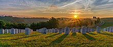 Thumbnail for File:Sunrise at West Virginia National Cemetery 02 (2016).jpg