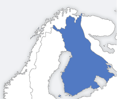 Image 37The area controlled by Finland at its largest, in 1942 (from History of Finland)