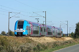 TER 2N NG n° 391 des Pays de la Loire sur un TER Tours - Le Croisic à La Bohalle (2009)