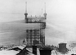 A stockholmi telefontorony látképe 1890-ben