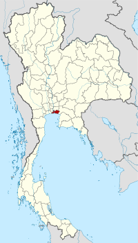 मानचित्र जिसमें समुत प्राकान สมุทรปราการ Samut Prakan हाइलाइटेड है