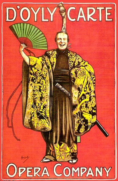 Theatre poster for The Mikado