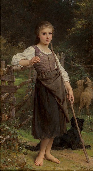 File:The Shepherdess by Émile Munier, 1888.jpg