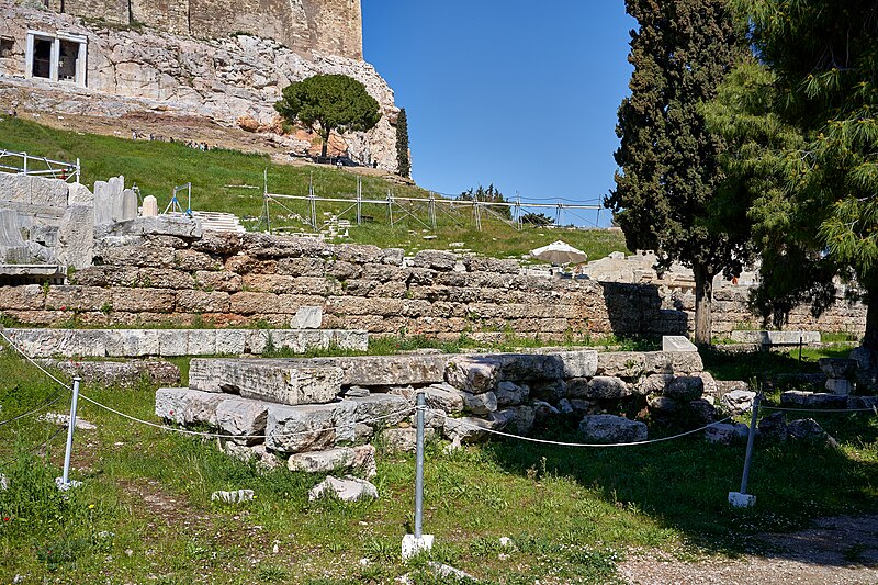 File:The ruins of the Archaic Temple of Dionysus on March 12, 2020.jpg