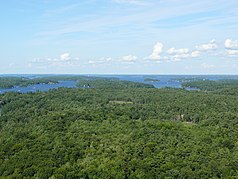 Aerial view of the park