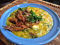 Tinutuan atau Bubur Manado adalah makanan khas Indonesia dari Manado, Sulawesi Utara.