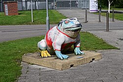 Larkin Toad 28, commemorating the Hull KR 1980 Challenge Cup Final victory over Hull FC outside Sewell Group Craven Park, Kingston upon Hull.