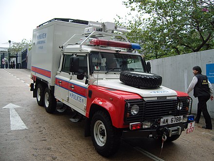 6-wheel Land Rover Defender, Hong Kong Police Bomb Disposal