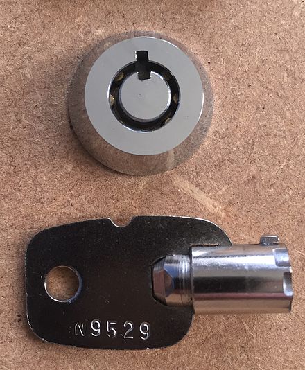 A tubular lock and key