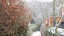 The entrance to Turner's Wood in Ingram Avenue Turner's Wood path.JPG