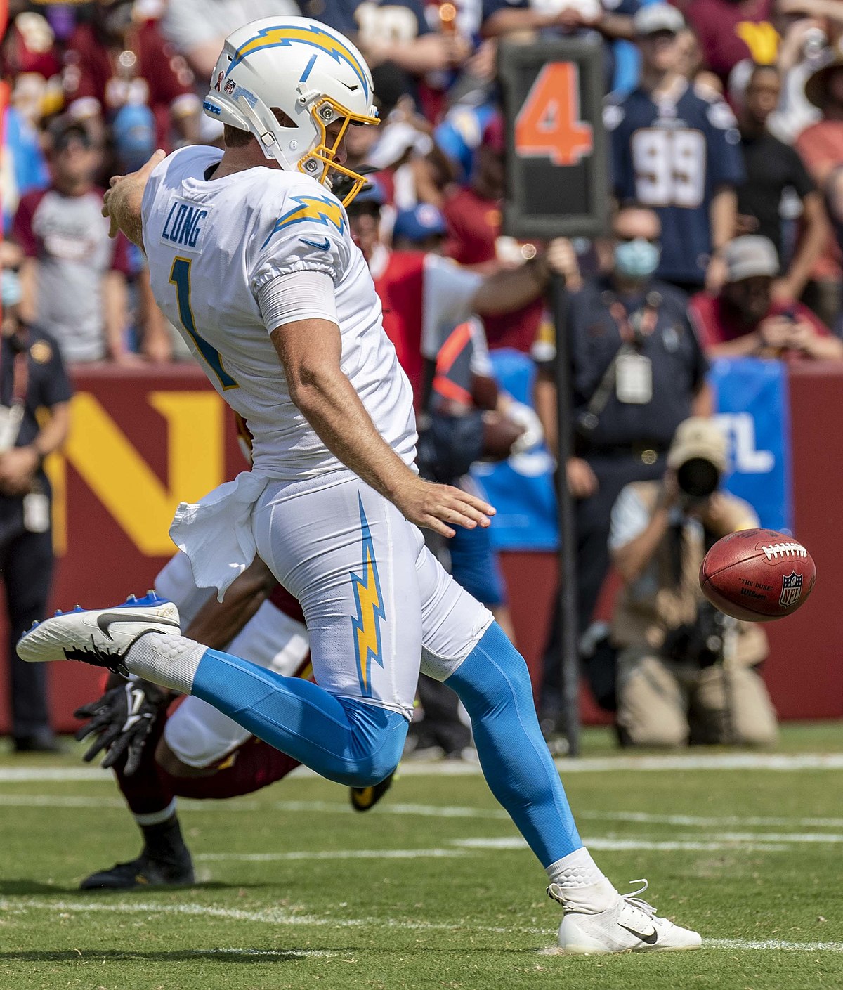 Ty Long, NFL Punter and Kicker, Los Angeles Chargers - SImple Kicking