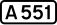 UK road A551.svg