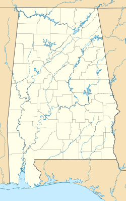 班戈在阿拉巴马州的位置