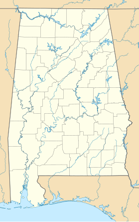 Location map JAV Alabama