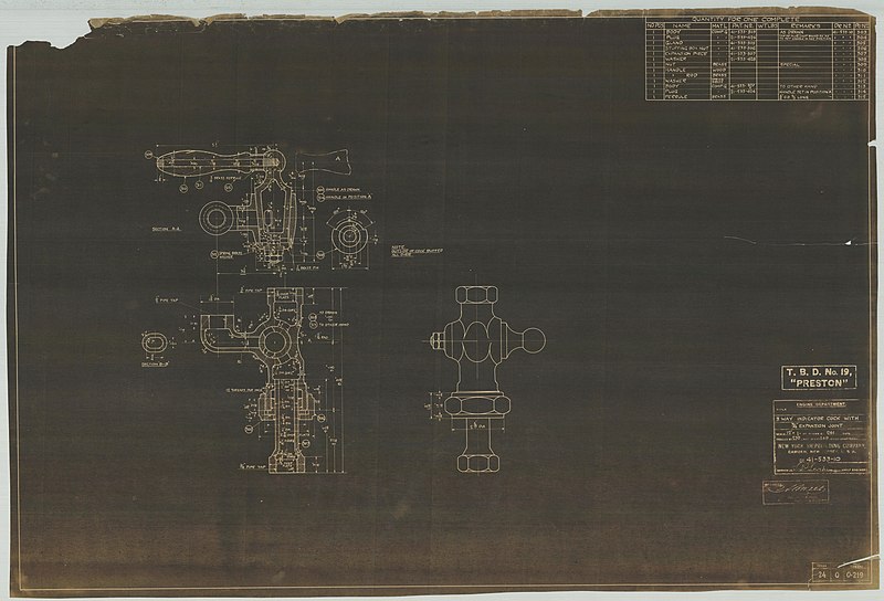 File:USS Preston (DD-19)- 3 Way Indicator Cock with 3-4" Expansion Joint - NARA - 117877440.jpg